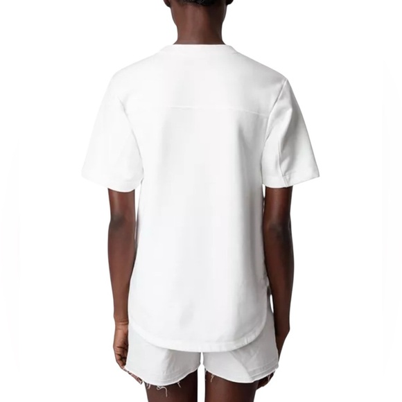 Zadig & Voltaire New NWT Terry Palmer Cotton Blend Tee Size XS - Picture 2 of 6